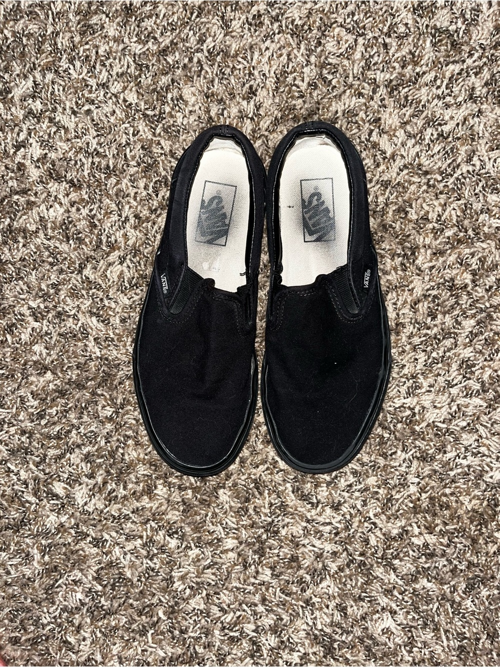 Vans Black Slip-On Shoes